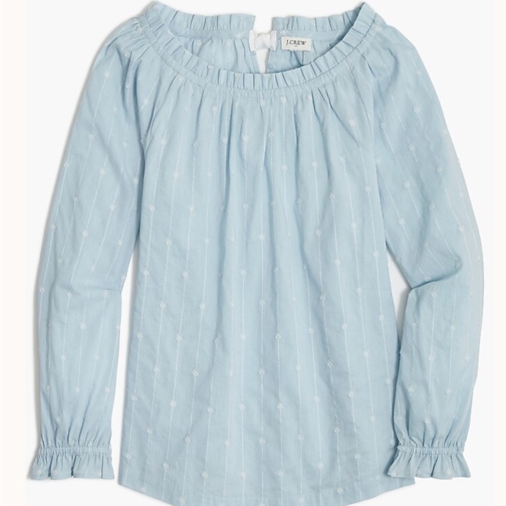 J. Crew Factory - Tie Back Ruffleneck top